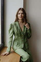 Immaculate Vegan - Laume Linen Women's linen blazer Neringa