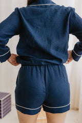 Immaculate Vegan - Laume Linen Pilnatis Women's Linen Pyjama Set With Shorts | Multiple Colours