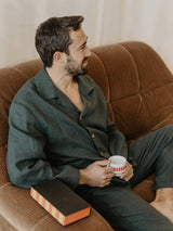 Immaculate Vegan - Laume Linen Perkunas Men's Linen Pyjama Set | Multiple Colours