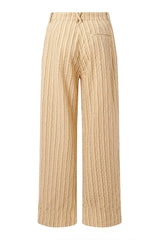 Immaculate Vegan - KOMODO LION - Organic Cotton Trouser - Oat Stripe