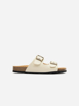 Immaculate Vegan - V.GAN Mango Women's Vegan Footbed Sandals | Cream