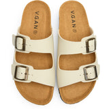 Immaculate Vegan - V.GAN Mango Women's Vegan Footbed Sandals | Cream