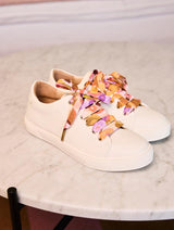 Immaculate Vegan - Minuit sur Terre Virevolte Recycled Grain Leather Vegan Sneakers | Cream