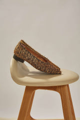 Immaculate Vegan - MOMOC Metal Furry Vegan Ballerinas | Black & Gold