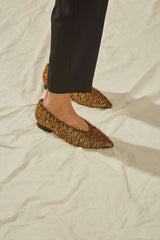 Immaculate Vegan - MOMOC Metal Furry Vegan Ballerinas | Black & Gold