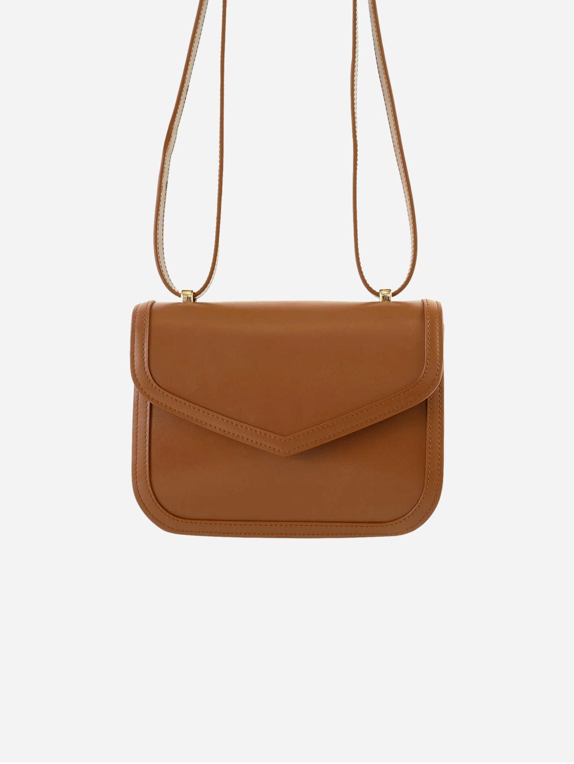 maya  Maya MIRUM® Leather Vegan Crossbody Bag | Brown Saddle