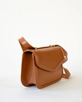 Immaculate Vegan - Modher Maya MIRUM® Leather Vegan Crossbody Bag | Brown Saddle