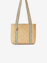 Immaculate Vegan - Stelar Mentawai Handwoven Bamboo Vegan Small Tote Bag | Natural & Yellow