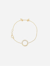 Immaculate Vegan - BLOOMTINE Mini Halo Wings™ Diamond 14K Gold Vermeil Angel Bracelet | Gold