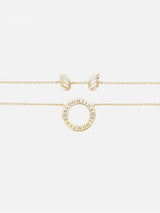 Immaculate Vegan - BLOOMTINE Mini Halo Wings™ Diamond Gold Vermeil Angel Necklace