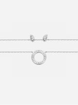 Immaculate Vegan - BLOOMTINE Mini Halo Wings™ Sterling Silver Diamond Angel Necklace | Silver