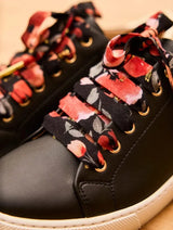 Immaculate Vegan - Minuit sur Terre Virevolte Recycled Grain Leather Vegan Trainers | Black