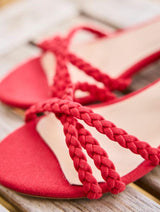 Immaculate Vegan - Minuit sur Terre Yselis Vegan Recycled Heeled Sandals | Orchid