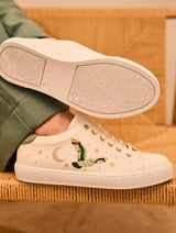 Immaculate Vegan - Minuit sur Terre Virevolte Recycled Grain Leather Vegan Sneakers | Edwige Sage