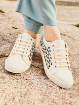 Immaculate Vegan - Minuit sur Terre Virevolte Recycled Grain Leather Vegan Sneakers | Leo UK2.5 / EU35 / US4