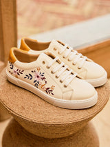 Immaculate Vegan - Minuit sur Terre Virevolte Recycled Grain Leather Vegan Sneakers | Lady of Midnight UK2.5 / EU35 / US4