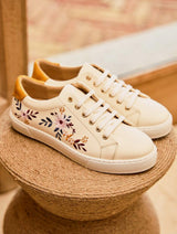 Immaculate Vegan - Minuit sur Terre Virevolte Recycled Grain Leather Vegan Sneakers | Lady of Midnight UK2.5 / EU35 / US4