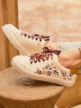 Immaculate Vegan - Minuit sur Terre Virevolte Recycled Grain Leather Vegan Sneakers | Lady of Midnight UK2.5 / EU35 / US4