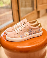 Immaculate Vegan - Minuit sur Terre Virevolte Recycled Grain Leather Vegan Sneakers | Rose Garden