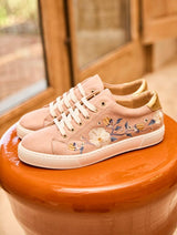 Immaculate Vegan - Minuit sur Terre Virevolte Recycled Grain Leather Vegan Sneakers | Rose Garden
