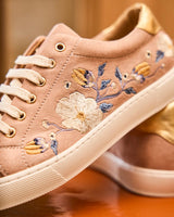 Immaculate Vegan - Minuit sur Terre Virevolte Recycled Grain Leather Vegan Sneakers | Rose Garden