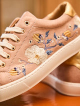 Immaculate Vegan - Minuit sur Terre Virevolte Recycled Grain Leather Vegan Sneakers | Rose Garden