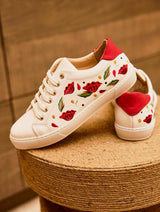 Immaculate Vegan - Minuit sur Terre Virevolte Recycled Grain Leather Vegan Sneakers | Poppies UK2.5 / EU35 / US4