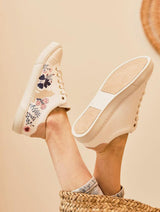 Immaculate Vegan - Minuit sur Terre Virevolte Recycled Grain Leather Vegan Sneakers | Cinnamon UK2.5 / EU35 / US4