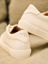 Immaculate Vegan - Minuit sur Terre Virevolte Recycled Grain Leather Vegan Sneakers | Cream