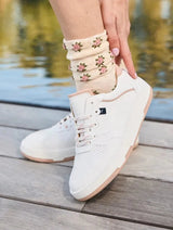 Immaculate Vegan - Minuit sur Terre Vestige Recycled Vegan Leather Sneakers | White & Pink