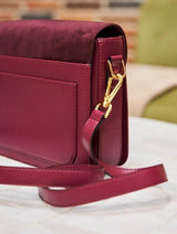 Immaculate Vegan - Minuit sur Terre Stellan Apple Leather Vegan Crossbody Bag | Burgundy