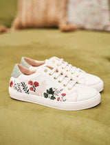 Immaculate Vegan - Minuit sur Terre Virevolte Recycled Grain Leather Vegan Sneakers | Autumn Cinnamon