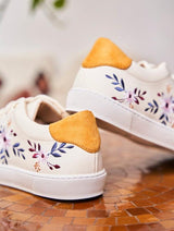 Immaculate Vegan - Minuit sur Terre Virevolte Recycled Grain Leather Vegan Sneakers | Lady of Midnight