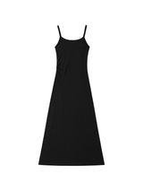 Immaculate Vegan - PLC Modal Women's Midi Slip Dress | Multiple Colours Black / UK6 / EU34 / US2