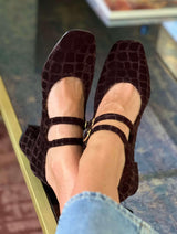 Immaculate Vegan - MOMOC Tacón midi Pigalle Marrón