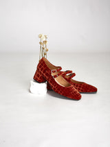 Immaculate Vegan - MOMOC Tacón midi Pigalle Teja