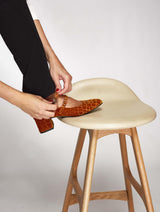 Immaculate Vegan - MOMOC Tacón midi Pigalle Caramelo