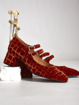 Immaculate Vegan - MOMOC Tacón midi Pigalle Teja