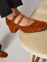 Immaculate Vegan - MOMOC Tacón midi Pigalle Caramelo