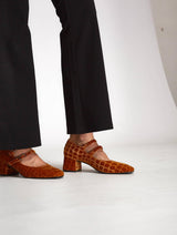 Immaculate Vegan - MOMOC Tacón midi Pigalle Caramelo