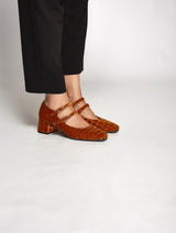 Immaculate Vegan - MOMOC Tacón midi Pigalle Teja