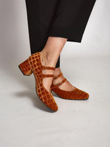 Immaculate Vegan - MOMOC Tacón midi Pigalle Teja