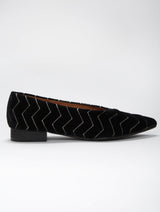 Immaculate Vegan - MOMOC Dragonfly Dancers Vegan Velvet Flats | Black