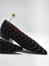 Immaculate Vegan - MOMOC Dragonfly Dancers Vegan Velvet Flats | Black