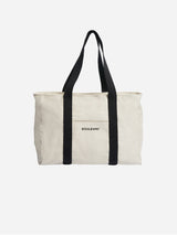 Immaculate Vegan - Souleway Natural Cotton Canvas Yoga Tote | Sand & Black Sand/Black