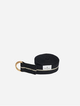 Immaculate Vegan - Souleway Natural Cotton Yoga Strap | Black & Sand Black/Sand