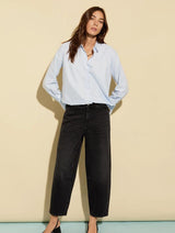 Immaculate Vegan - Baukjen Nixi Organic Stretch Cotton Denim Barrel Jeans | Washed Black
