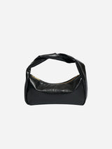 Immaculate Vegan - Souleway Oleatex Vegan Olive Leather Twist Bag | Night Black Night Black