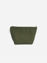 Immaculate Vegan - Souleway Natural Cotton Canvas Cosmetic Bag | Dark Olive Dark Olive