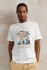 Immaculate Vegan - KOMODO PANTHERA - Organic Cotton Tee - White